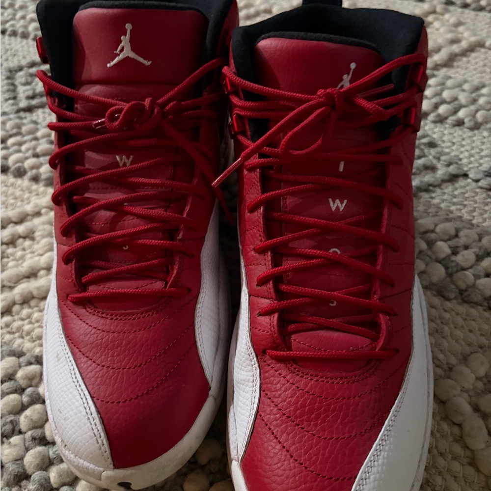 Jordan Red and Black Sneakers